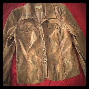 Women’s Faux Alligator Skin Blazer